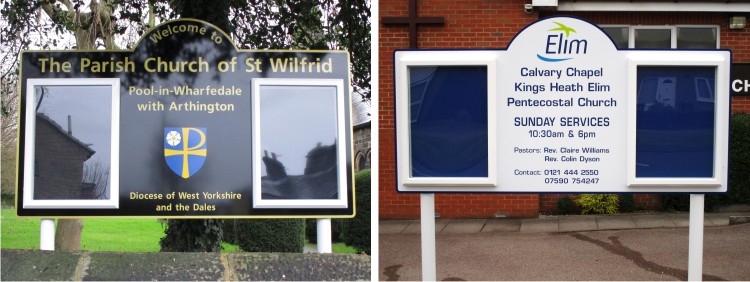 Midi Superior Lockable Exterior School Notice Boards